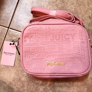 NWT Juicy Couture pink camera crossbody
